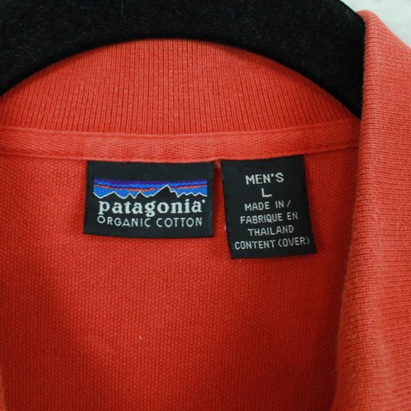 PATAGONIA Classic 1/4 Button Down Polo Shirt Sz L - Picture 7 of 8